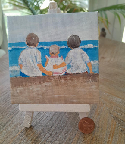 #P16 Three Children on the Beach