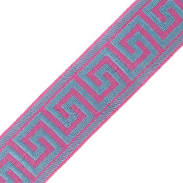 Roman Shade #LD123  (with Fabulous Greek Key Trims)