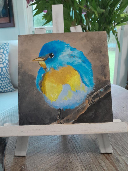 DIY  #B1    FAT LITTLE BLUE BIRD