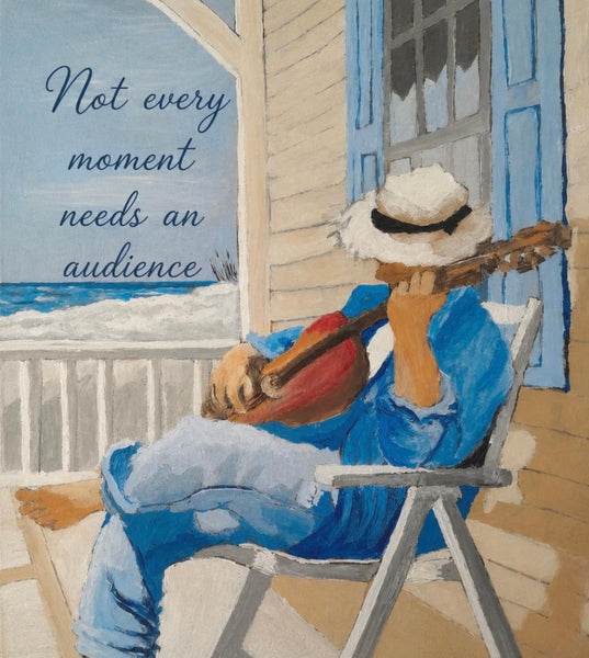 Framed Print 11" X 14" - Chilling at the Beach -  (Healing Art)
