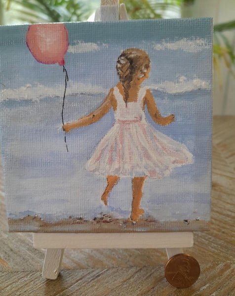 DIY  #P8 Girl with the Pink Balloon