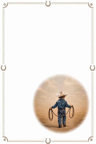 Designer Stationery  - Little Boots Cowboy