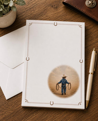 Designer Stationery  - Little Boots Cowboy