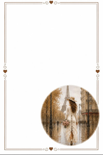 Designer Stationery - Walking in Paris