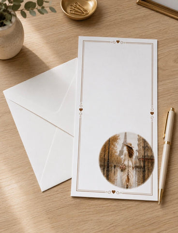 Designer Stationery - Walking in Paris