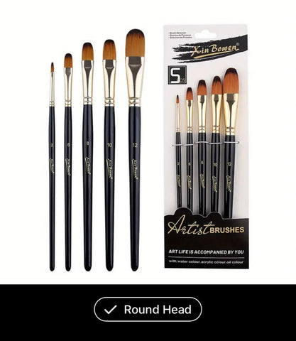 5 Rounded Art Brushes