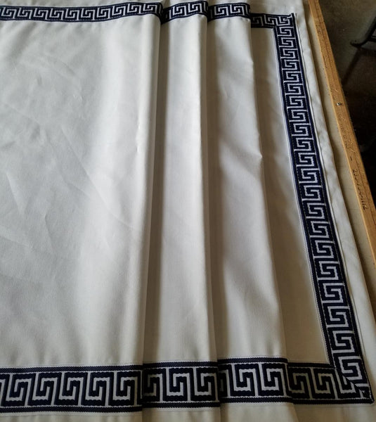 Roman Shade #LD123  (with Fabulous Greek Key Trims)