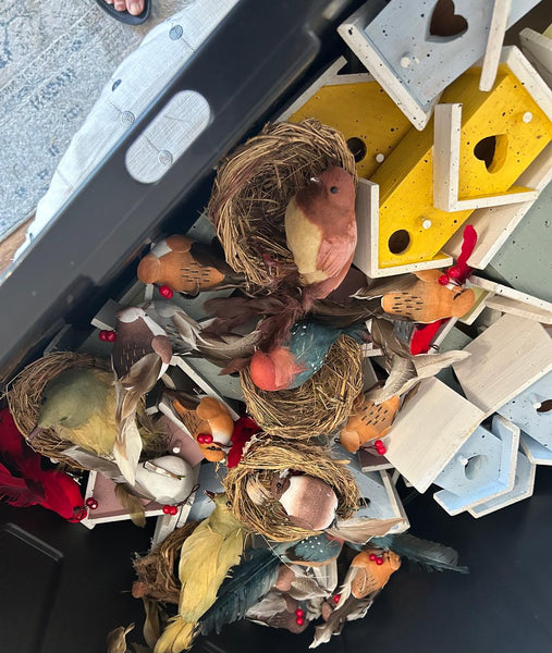 Bird Houses & Birds Tree Decor