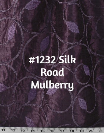 #5P550 Orange/Purple Faux Silk Curtain (Use Discount Code)