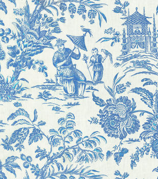 #088 Roman Shade with Toile Accent and Rickrack   (slats) YOU PAY  1/2  DOWN