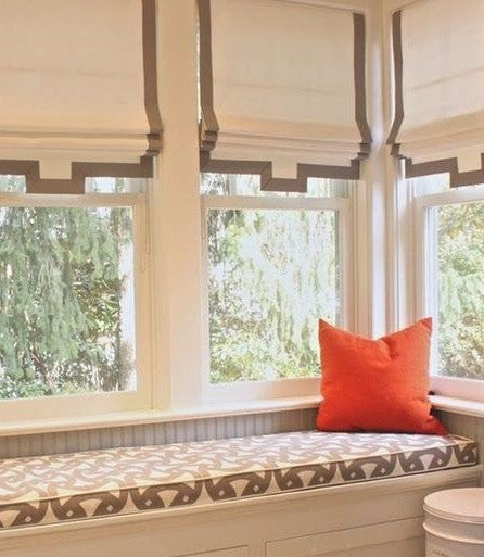 $169.00 Grecian Roman Shade with Ribbon, UNLINED #3P083