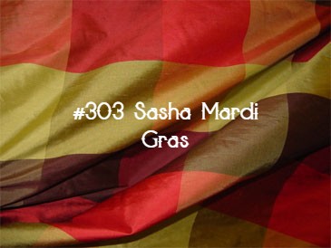 #14P3 Large Silk Check Curtain