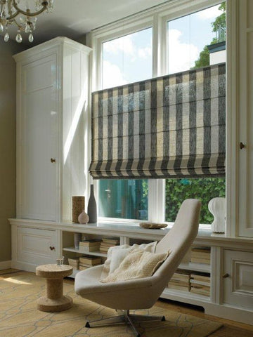 $184.00 Roman Shade Wide Stripe  #3P129