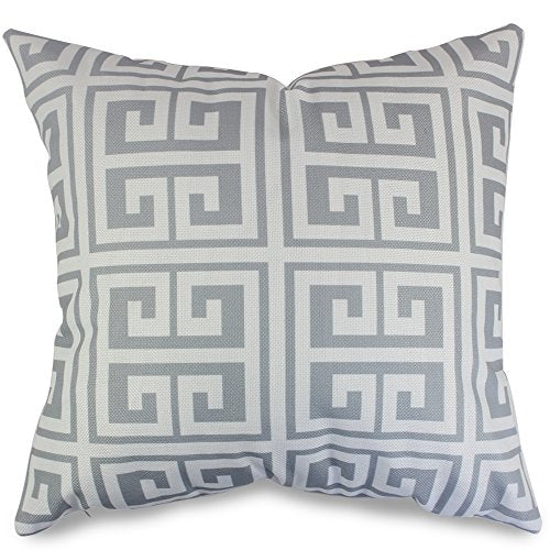 popeven Grey Geometric Pattern Pillow Covers Decorative Sets of 4 Sofa Pillow Case for Living Room Throw Pillows Sets for Couch