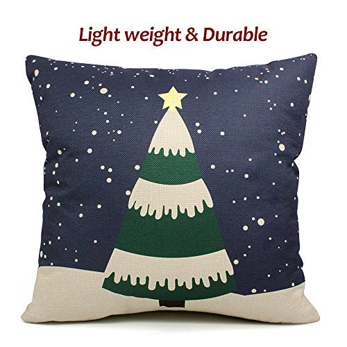 6 Packs Chirstmas Pillows Covers 18 X 18 Christmas Décor Pillow Covers Christmas Decorative Throw Pillow Case Sofa Home Décor