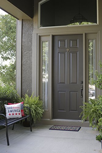 Hallmark Home Indoor/Outdoor Pillow with Cover, " God Bless America" 16" Square