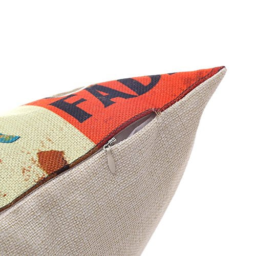 HOSL PCom03 LOVE Series Decorative Cushion Cover Square Throw Pillow Case Set of 6 - LOVE and HOPE