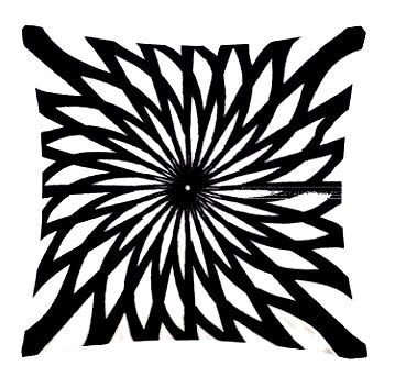 Decorative Throw Pillow Case,MOCOFO Pack of 4 Both Sides Cotton Linen Hypoallergenic Cushion Cover Geometry 18"X18"