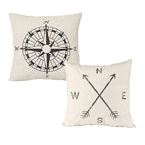 Pack of 2 Decorative Throw Pillow Covers 18 x 18 Cushion Cover for Home Décor