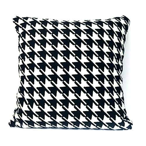 Decorative Throw Pillow Case,MOCOFO Pack of 4 Both Sides Cotton Linen Hypoallergenic Cushion Cover Geometry 18"X18"