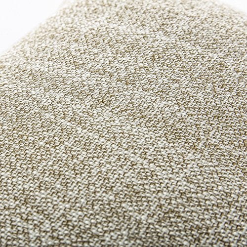 Set of 2 Phantoscope Button Beige Linen Decorative Throw Pillow Case Cushion Cover 18 "X18 " --New!!