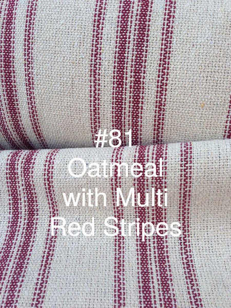 Roman Shade #097 (French "Grain Sack" Relaxed, Lined)