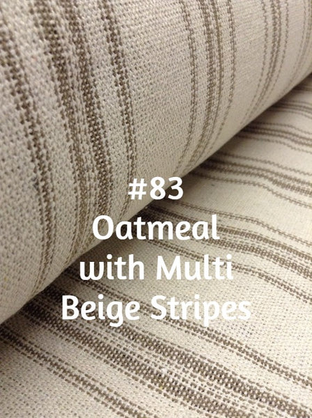 FARMHOUSE Roman Shade, Lined, #096 (French "Grain Sack",