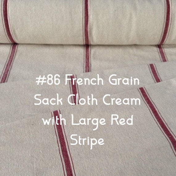 Roman Shade #097 (French "Grain Sack" Relaxed, Lined)
