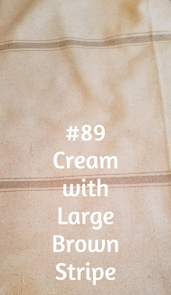 $158.00 Roman Shade French "Grain Sack" Relaxed Unlined #4P097