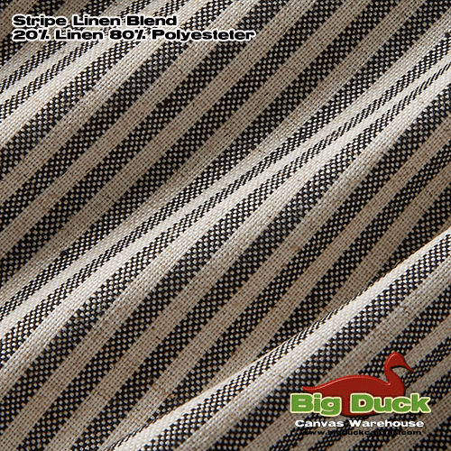 Etsy Client #120 Linen Blend Pinstriped Romans (slats) ???