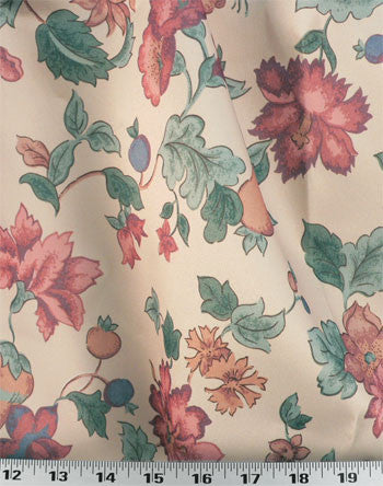 Floral Curtains, with Pinch Pleats    #2001   PAY 1/2 DOWN