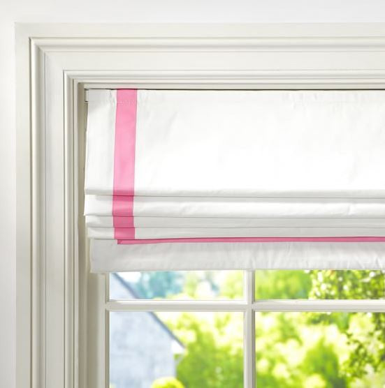 ETSY Info  #101  Roman Shade with Ribbon