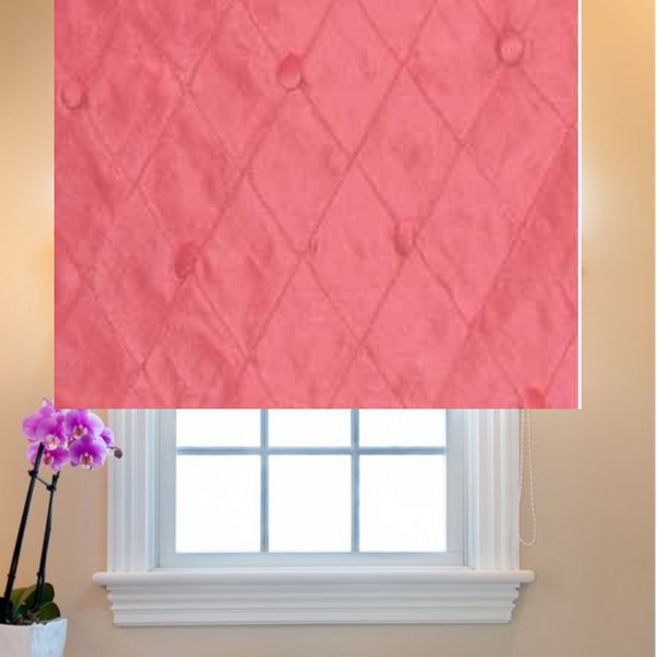 $199.00 Roman Shade Silk with Buttons #P067