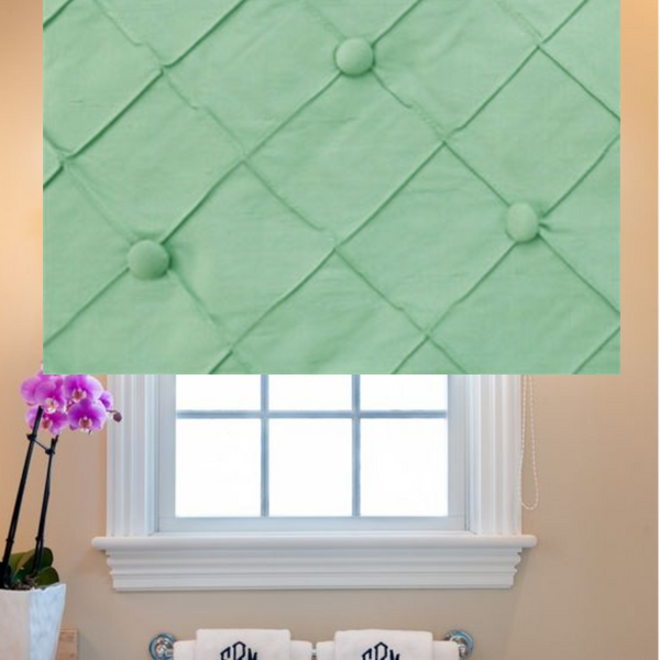 $199.00 Roman Shade Silk with Buttons #P067