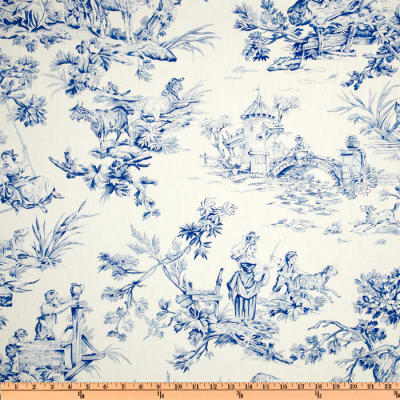 #088 Roman Shade with Toile Accent and Rickrack   (slats) YOU PAY  1/2  DOWN