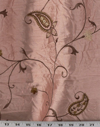 #6P550 Rosewood Colored Faux Silk Curtain (Use Discount Code)