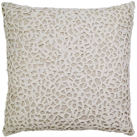 #C1022 Linen Crochet PILLOW 20 x 20