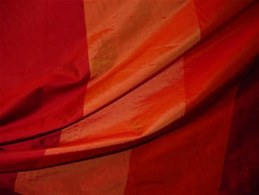 100% Silk Stripe CRANBERRY #1507