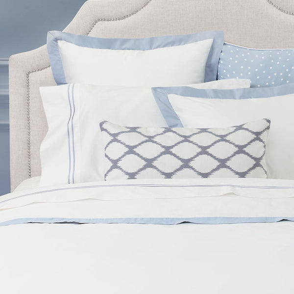 #FB2c French Blue Linden Border SHAMS