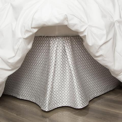 #3239 Grey Morning Glory BED SKIRT