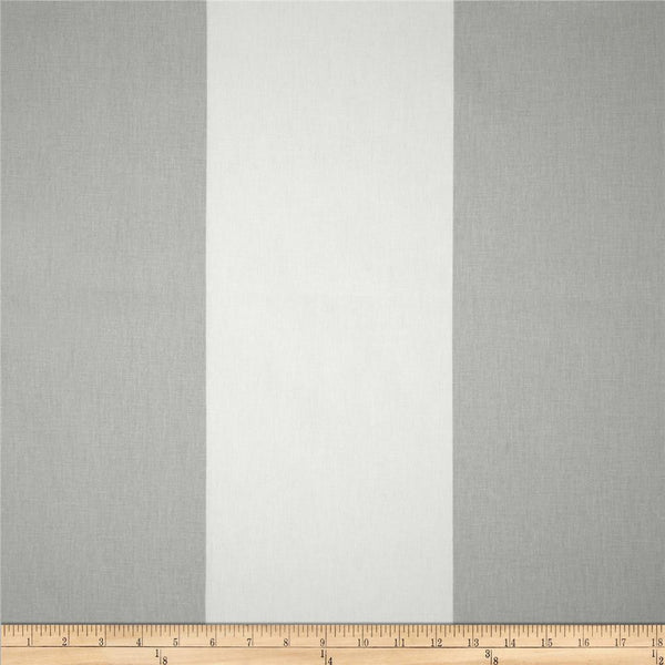 #508 Cotton Blend 6" GREY & WHITE STRIPE