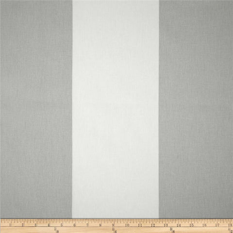 #508 Cotton Blend 6" GREY & WHITE STRIPE