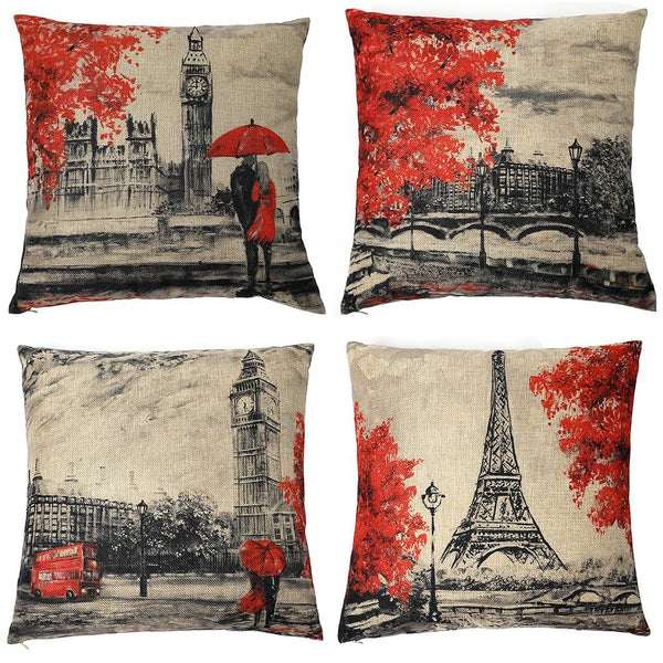 TP100 Paris Throw Pillows Group