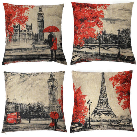 TP100 Paris Throw Pillows Group