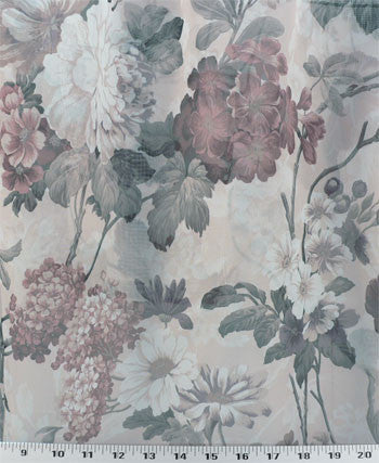 Floral, Sheered on the Rod, Curtains  ##2000   PAY 1/2 DOWN