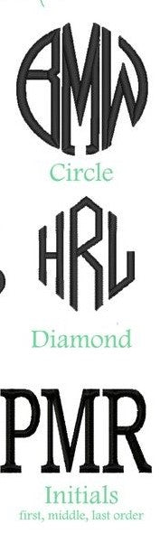 Etsy Info #111  Roman with Decorative Grommets & Monogrammed