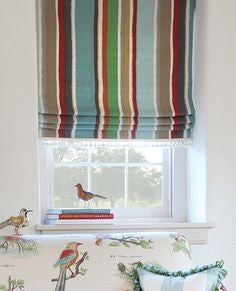 $184.00 Roman Shade Wide Stripe #P106