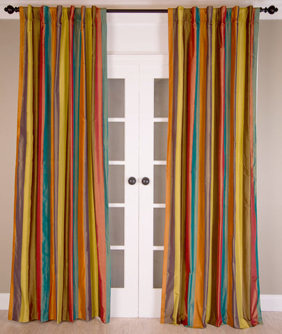 #P196 Taffeta Stripe Curtain (Use Discount Code) Pay 1/2 Down