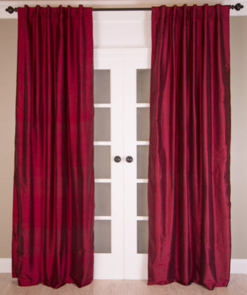 #1P302 "Reds" SILK Curtain