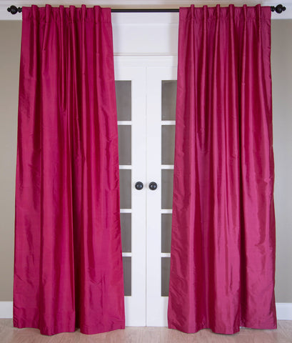 #P311 Raspberry SILK Curtain (Use Discount Code) Pay 1/2 Down